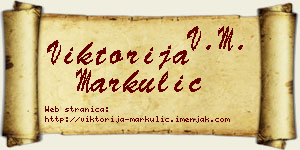 Viktorija Markulić vizit kartica